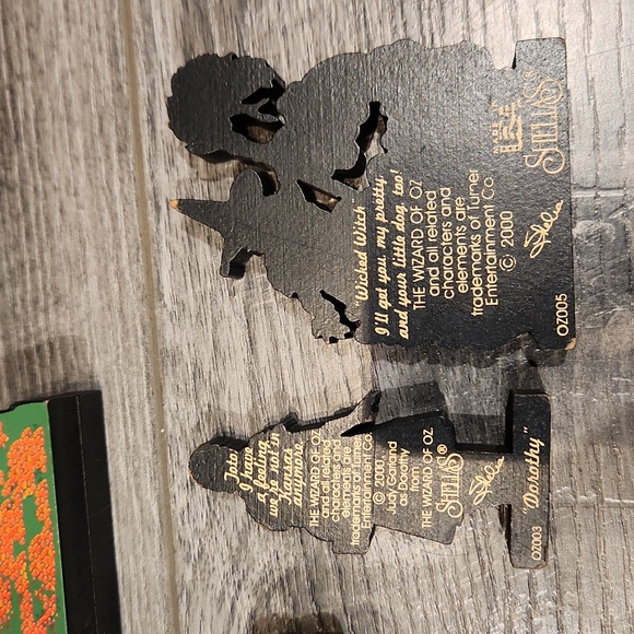 Shelia's 2000 The Wizard of Oz 6 pc. Lot Emerald city & 5 wooden Figurines - Picture 8 of 13